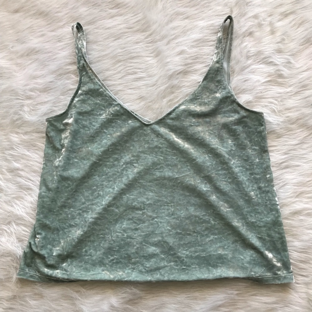 Velvety Mint Green H&M Tank Top